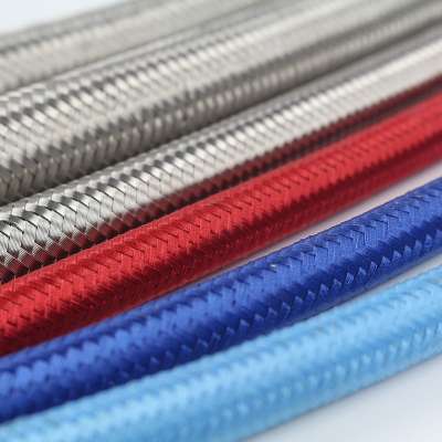 Cheap wholesale using high quality nylon protective nylon braided hose with smooth PTFE lined tube